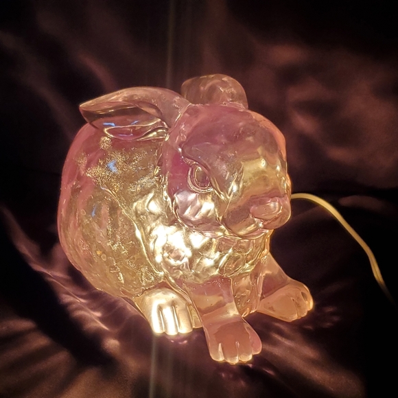 Pink Acrylic Bunny Lamp - Picture 7 of 7